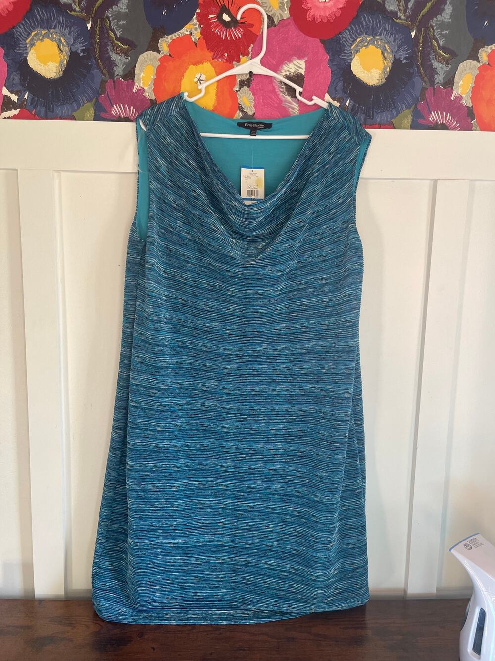 Evan Picone womens 1x turquoise dress